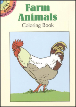 Farm Animals Small Format Coloring Book