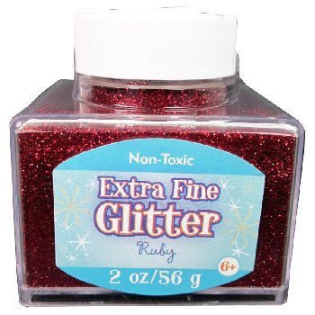 Extra Fine Glitter - Ruby 2oz