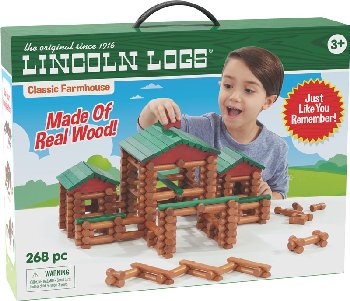 Lincoln Logs Classic Farmhouse Building Set (268 pieces)