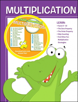 Multiplication Workbook with Music Download