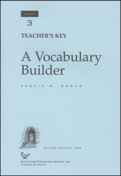 Vocabulary Builder Book 3 Teacher's Key
