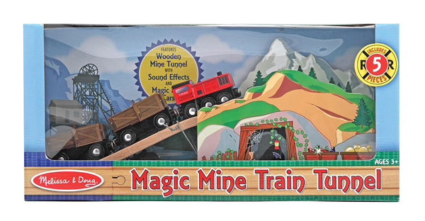 melissa & doug mountain tunnel train set