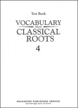 Vocabulary From Classical Roots 4 Test & Key