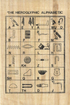 Hiero Alphabet (Paint Your Own Papyrus)