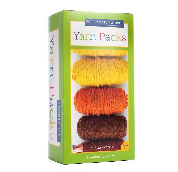 pegLoom or LapLoom Refill Kit by Friendly Loom - Sunset Colors