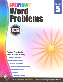 Spectrum Word Problems Grade 5