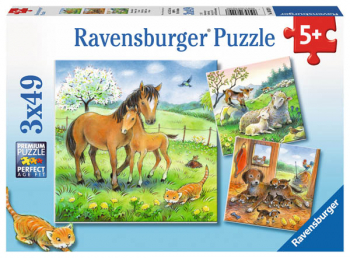 Cuddle Time Puzzles (Three 49-piece puzzles)
