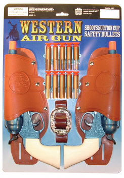 Western Air Pistols Double Holster Set (Dart Gun)