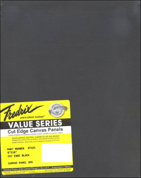 Value Series Cut Edge Black Canvas Panel (8" x 10")