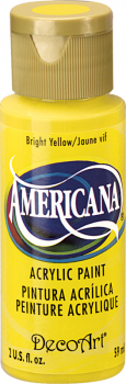 Americana Acrylic Paint 2 oz Brite Yellow