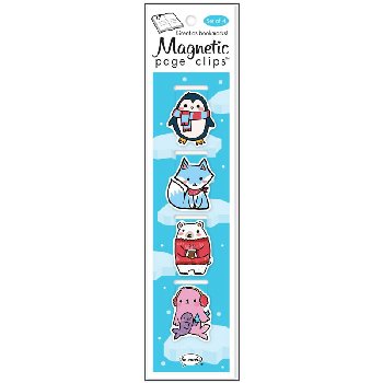 Artic Animals Magnetic Page Clips (set of 4)