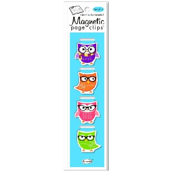 Cute Owl Magnetic Page Clips (set of 4)