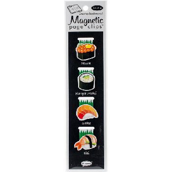 Sushi Magnetic Page Clips (set of 4)