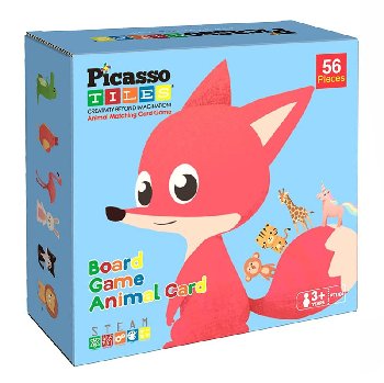 Picasso Tiles Animal Speed Matching Card Game