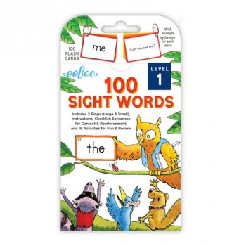 100 Sight Words Flash Cards: Level 1