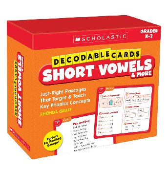 Decodable Cards: Short Vowels & More