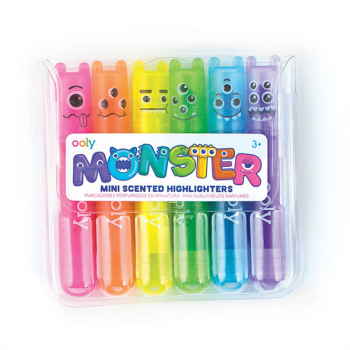 Mini Monsters Scented Neon Markers (set of 6)