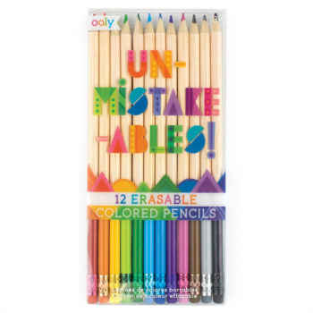 Un-Mistake-Ables! Erasable Colored Pencils (set of 12)