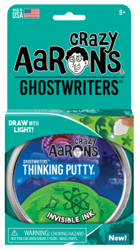Invisible Ink Putty 4" Tin with Glow Charger (Ghostwriters)