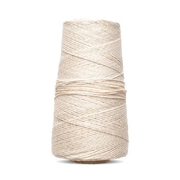 Cotton Warping String for Tapestry Loom, LapLoom, and pegLoom by Friendly Loom (1 lb. Cone)