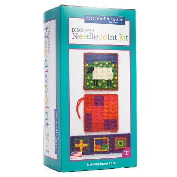 Needlepoint Coaster & Bookmark Kit by Friendly Loom