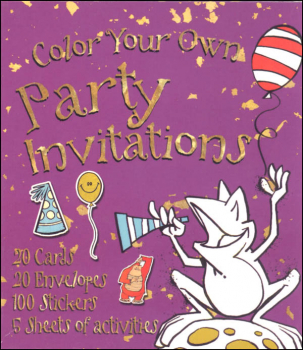 Color Your Own Party Invitations