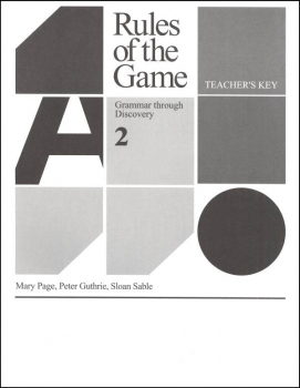 Rules of the Game Book 2 Teacher key