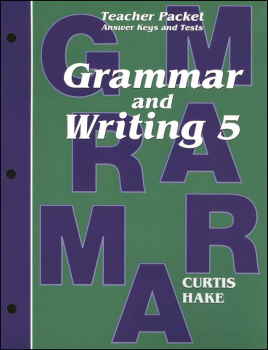 Grammar & Writing 5 Teacher Packet 1st Edition