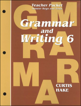 Grammar & Writing 6 Teacher Packet 1st Edition