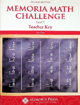 Memoria Math Challenge: Level B Teacher Key, 2nd Ed.