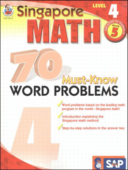 Singapore Math: 70 Must-Know Word Problems, Level 4