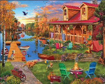 Adventures at the Lake Puzzle (1000 Piece)