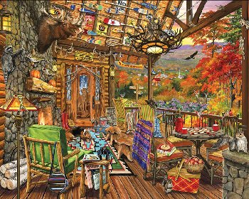 Autumn Porch Puzzle (1000 Piece)