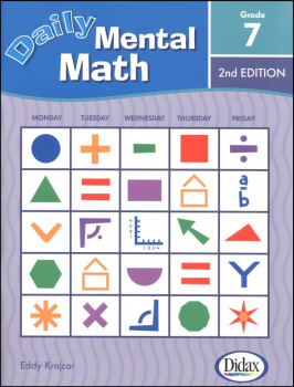 Daily Mental Math Student Book Gr 7 2ED