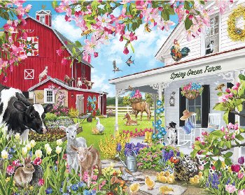 Spring Green Farm Puzzle (1000 Piece)