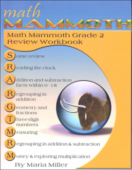 Math Mammoth Review Workbook - Grade 2