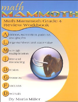 Math Mammoth Review Workbook - Grade 4