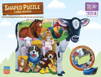 Shaped Farm Friends Puzzle (100 Pieces)