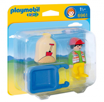 Worker With Wheelbarrow (Playmobil 1-2-3)