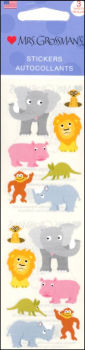 Chubby Jungle Animals Stickers - 3 Sheets