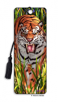 Tiger Trouble 3D Bookmark