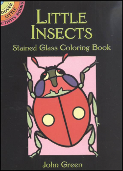 Insects Little Stained Glass Coloring Book