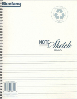 Bienfang 8-1/2 by 11-Inch Notesketch Pad with Horizontal Lines 