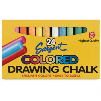 Drawing Chalk, 24 assorted colors