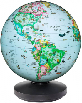 Rotating Illuminated Globe (10")