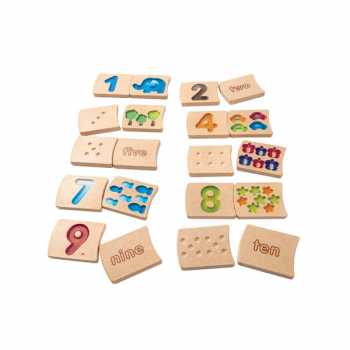 Numbers 1-10 Wooden Tile Set