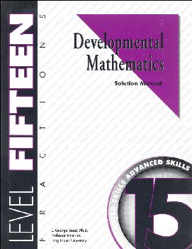 Developmental Math Level 15 Solution Manual