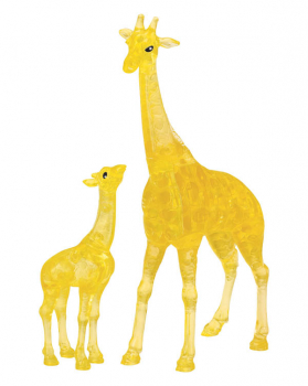 3D Crystal Puzzle - Giraffe & Baby