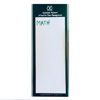Academic Planner Letter-Size Subject Label (one label)