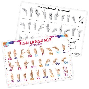 Sign Language Remarkable Activity Mat